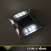 Plot Routier LED Solaire Fixe Blanc 6 Leds