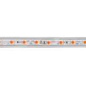 Ruban LED Dimmable 220V AC 60LED/m IP65 Orange Sur mesure Largeur14mm  Coupe tous les 100cm