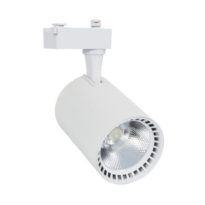 Spot LED Sur Rail Monophasé LEDKIA 40W - Couleur Bronze Noir, Lumière Blanc Chaud 3000K, Orientable Et Déplaçable