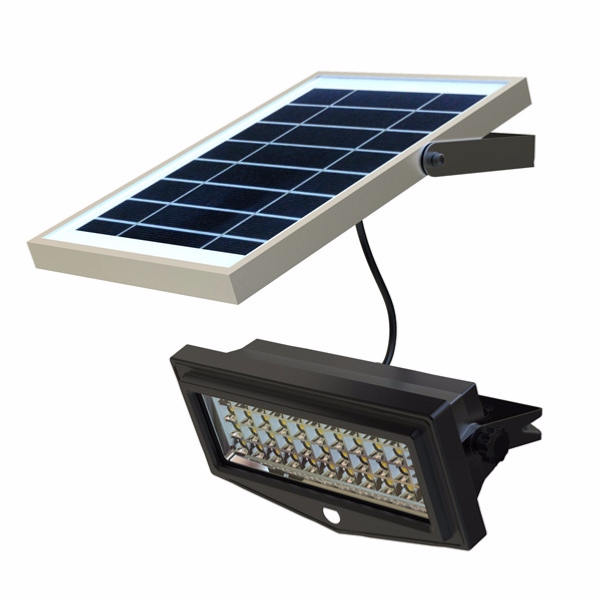 projecteur led solaire 10W avec détecteur de mouvement et de luminosité PIR Ledgam
