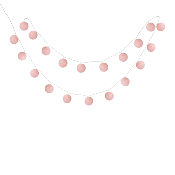 Guirlande LED 20 Boules Rose 