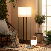Lampadaire LED Solaire Métal RGBW Tiber Rechargeable