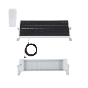 Réglette LED Solaire 10W avec détecteur de présence IP65 1600 lm