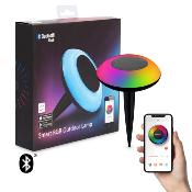 Balise LED Solaire Extérieur RGBW sur Piquet avec Contrôle Bluetooth Smartphone
