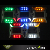 Plot Routier LED Solaire Clignotant Bleu 6 Leds