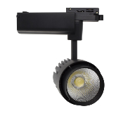 Spot LED Dora 30w Noir pour Rail Monophasé