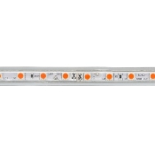Ruban LED SMD2835 220V AC 60LED/m IP65 Orange Largeur 12mm  Coupe tous les 100cm