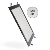 Dalle LED Carré Noire 25w CCT Coupe 285x285mm