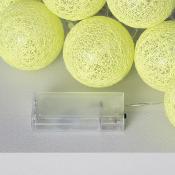 Guirlande LED 20 Boules Jaune
