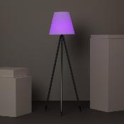Lampadaire LED Solaire Métal RGB Keffre Rechargeable