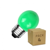 Pack 4 Ampoules LED E27 G45 3W Verte