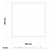 Panneaux LED 60x60cm 40W 4000lm Microprismatique UGR17 
