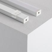Profilé Aluminium avec Capot continu pour Ruban LED jusqu'à 16mm