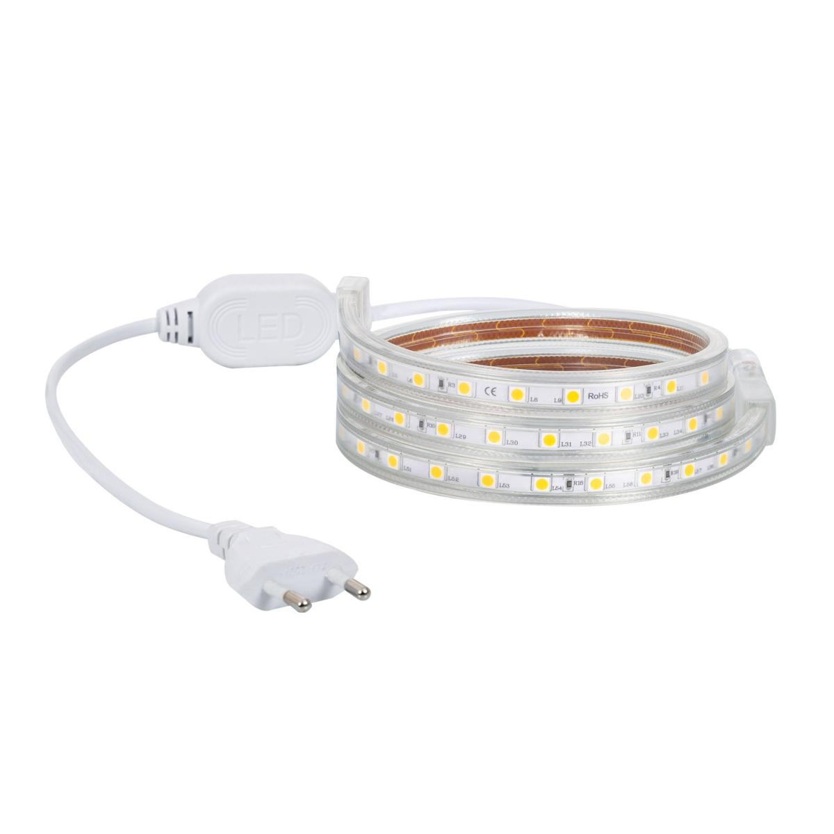 Câble d'Alimentation Ruban LED Dimmable 220V AC Solid 120LED/m IP65 Mo