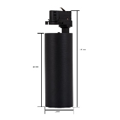Spot LED Bertha 30w Noir CCT pour Rail Triphasé