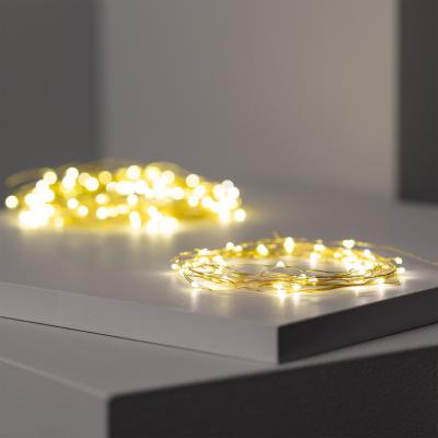 Guirlande LED Fil de Fer Dorée à Piles 5m/10m