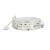 Ruban Led 220V SMD2835 120 Led/m IP65 Blanc Chaud Largeur 12mm coupe tous les 100cm