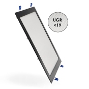 Dalle LED Carré Noire 25w CCT Coupe 285x285mm