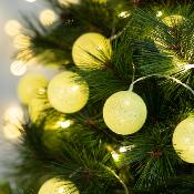 Guirlande LED 20 Boules Jaune