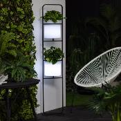 Lampadaire LED Jardinière RGBW 30cm Rechargeable IP65