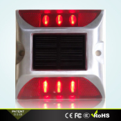 Plot Routier LED Solaire Clignotant Rouge 6 leds