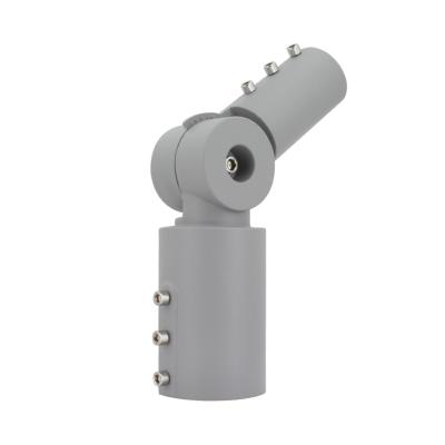 Adaptateur orientable 90° Ø60mm  pour luminaire Eclairage Public Gris