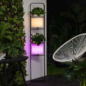 Lampadaire LED Jardinière RGBW 30cm Rechargeable IP65