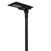 Luminaire Led Solaire 6400lm 160lm/w avec Détecteur de Mouvement pour Eclairage Public