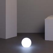 Boule LED RGBW 20cm Rechargeable IP65