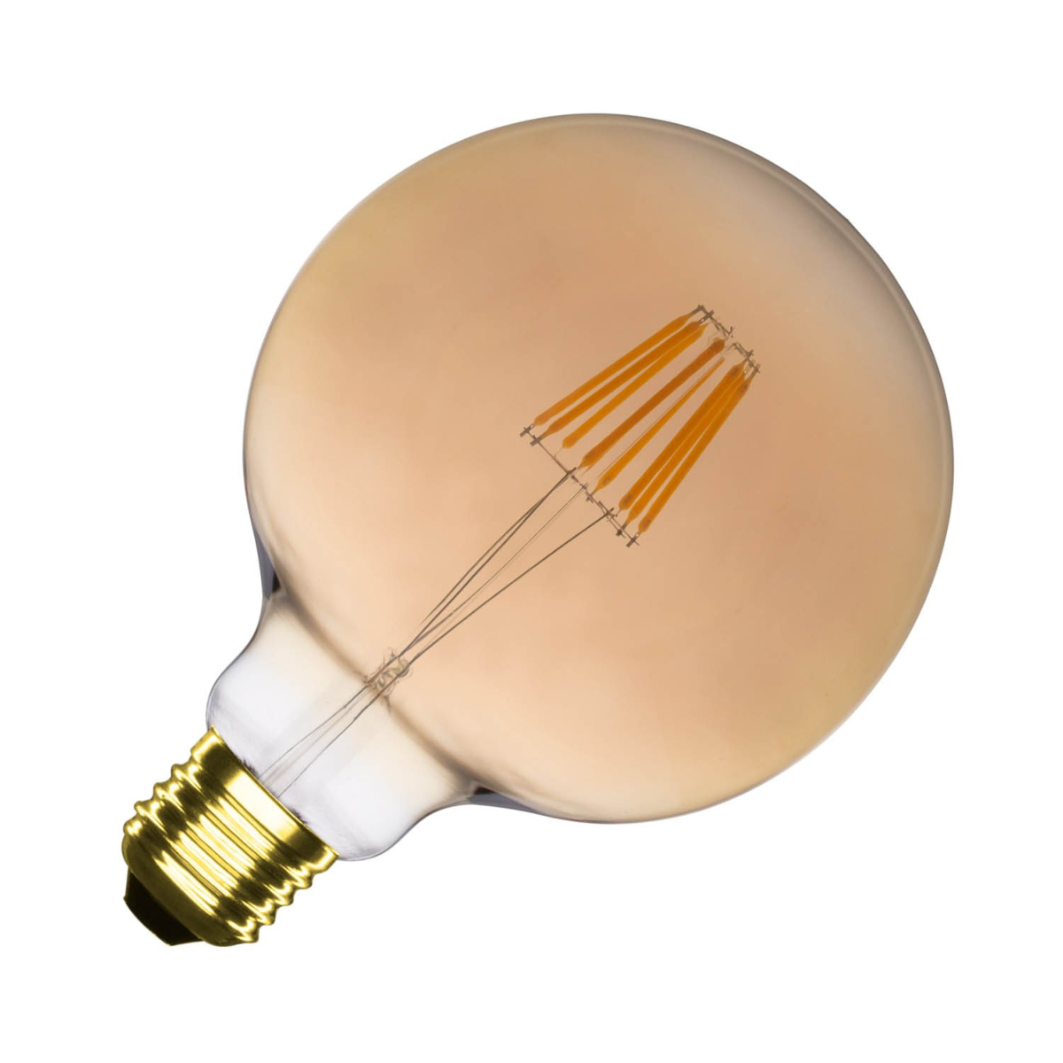 Ampoule LED E27 G125 Dimmable Filament Suprême Gold 6W Ledgam