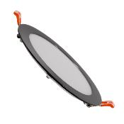 Dalle LED Ronde 12W Black Coupe 155mm