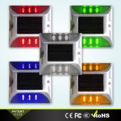 Plot Routier LED Solaire Clignotant Orange 6 Leds