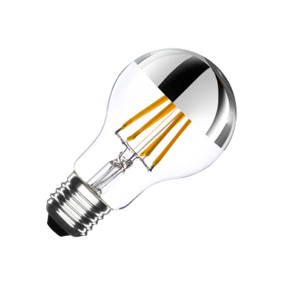 Ampoule LED E27 A60 Dimmable Filament Chrome Reflect 6W