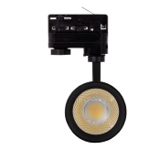 Spot LED New Mallet  Dimmable 30w Noir pour Rail Triphasé