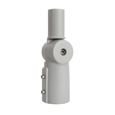 Adaptateur Orientable 90°Ø44mm pour luminaire Eclairage Public Gris