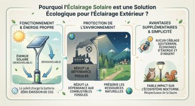 Pourquoi l'�clairage Solaire est une Solution �cologique pour l'�clairage Ext�rieur ?