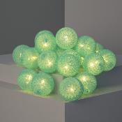 Guirlande LED 20 Boules Bleue