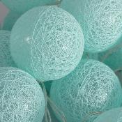 Guirlande LED 20 Boules Bleue