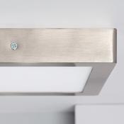 Plafonnier LED Carré 18W Argenté 225x225mm