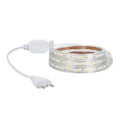 Ruban LED SMD2835 220V AC 60LED/m IP65 Blanc Froid Largeur 12mm  Coupe tous les 100cm