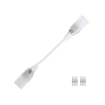 Connecteur Double avec Câble pour Ruban Led RGB 220V SMD IP65 Largeur 15mm