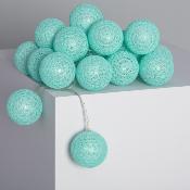 Guirlande LED 20 Boules Bleue
