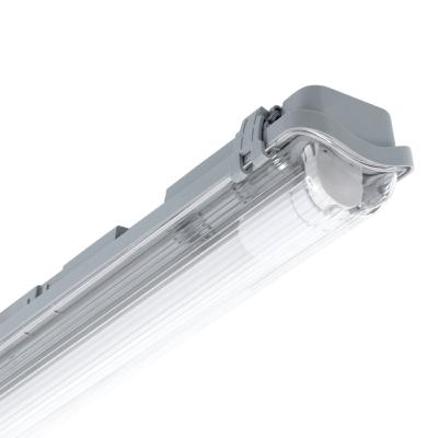 Réglette Etanche Slim pour 1 tube LED  600mm PC/PC connexion Latérale