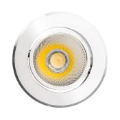 Spot LED Downlight COB Orientable Rond 7W Argenté 65mm