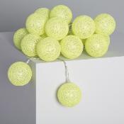 Guirlande LED 20 Boules Jaune