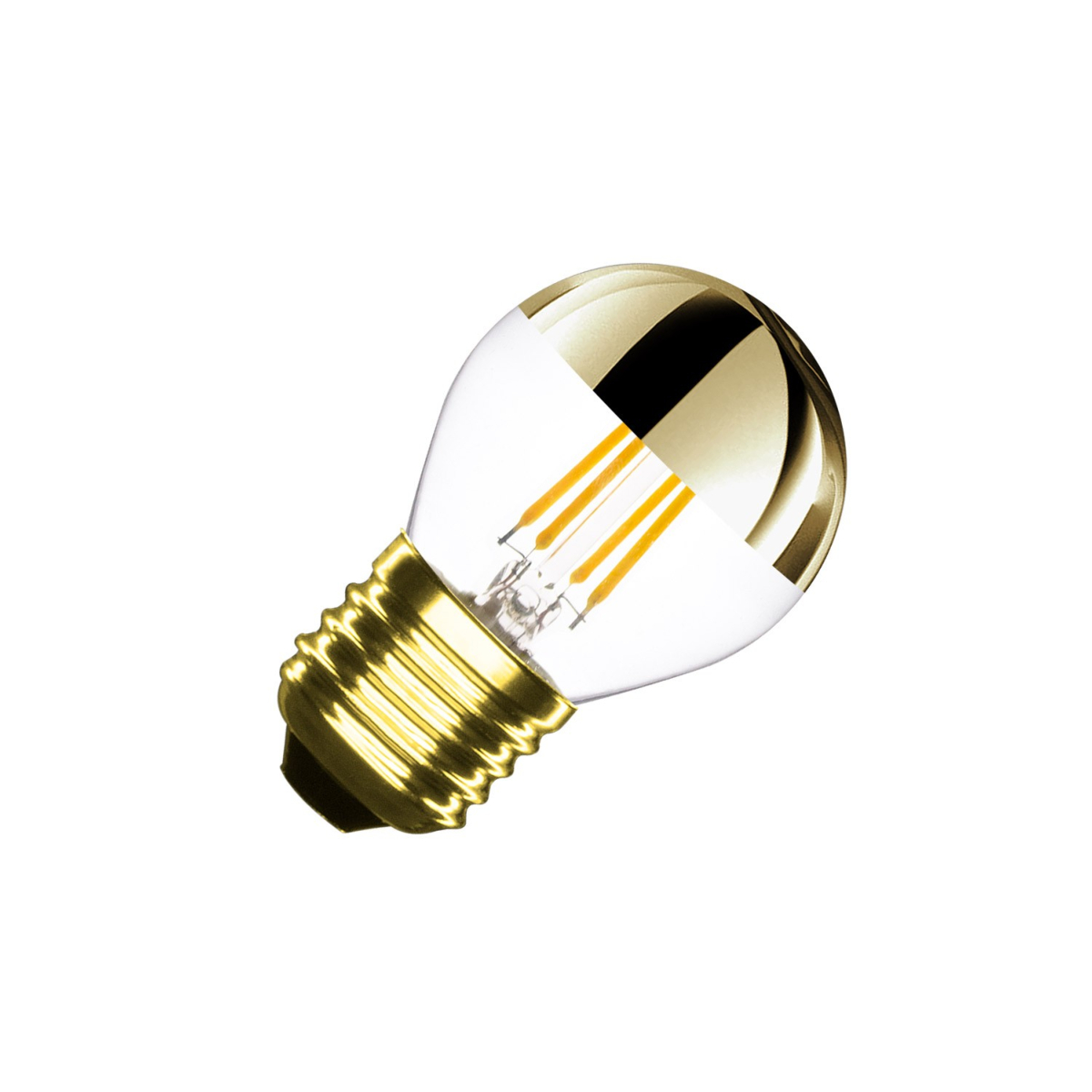 Ampoule LED E27 G45 Dimmable Filament Gold Reflect Small Classic 4W