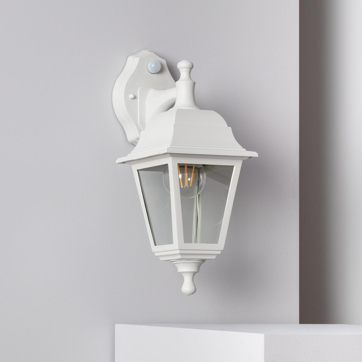 Lampe Murale Extérieure avec Détecteur de Présence PIR Mini Villa Noir