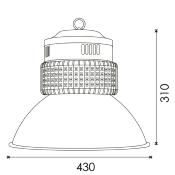 Cloche LED SMD 150W 120lm/W