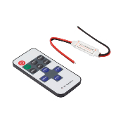 Mini Controleur Ruban LED Monochrome 12/24V Dimmable par Télécommande RF10 Touches