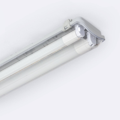Réglette Etanche 60cm IP65 avec 2 Tubes LED Cristal 9w 2520lm